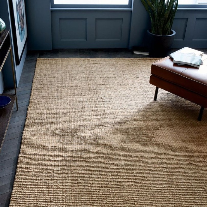 Jute Double Thick Natural Rug
