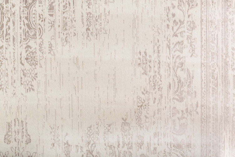 Viscose Cream-Grey Rug 1557-071 Front